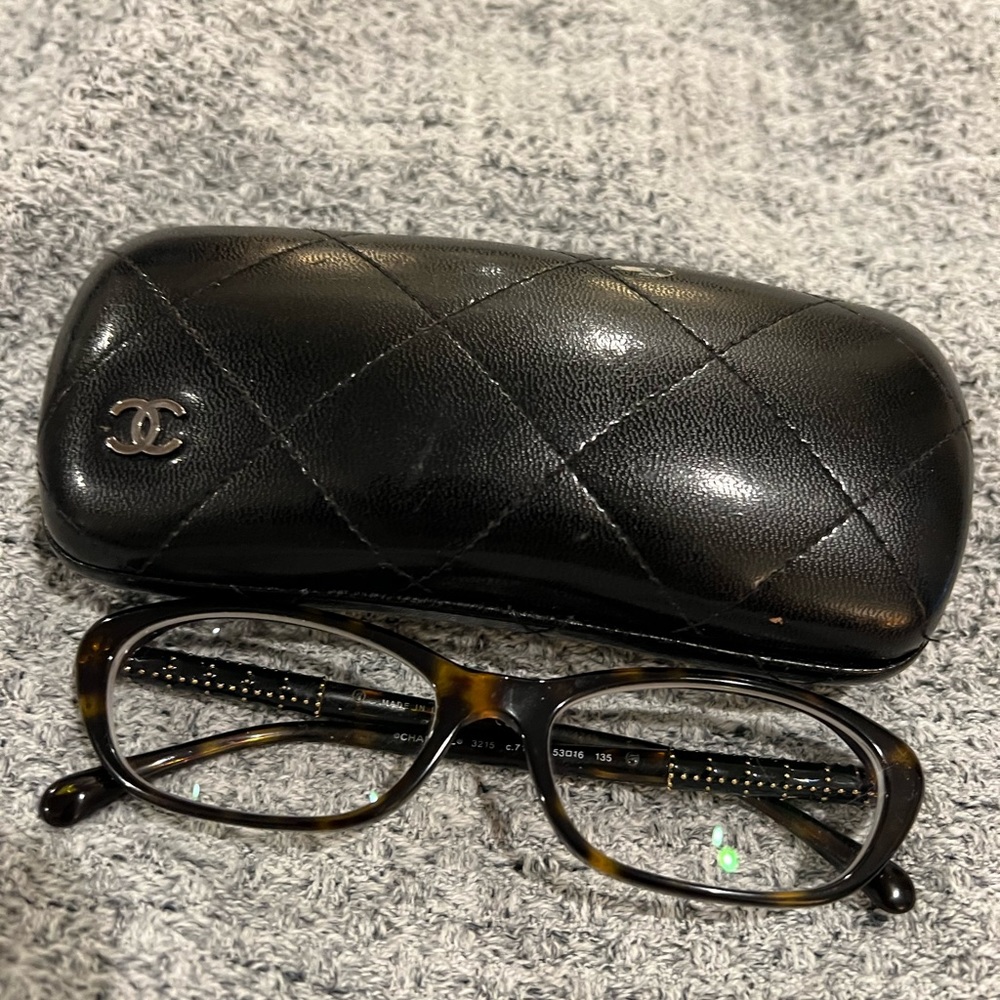 Rare Authentic Chanel 3215 c.714 Tortoise Gold 53mm Glasses Frames Italy RX-able